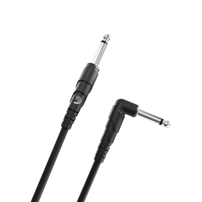 D'Addario Classic Series Instrument Cable Straight to Right-Angle, 20ft.