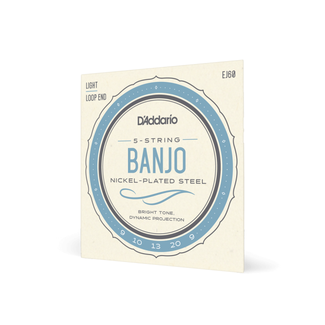 D'Addario 5-String Banjo Strings EJ60 Regular Light 09-20