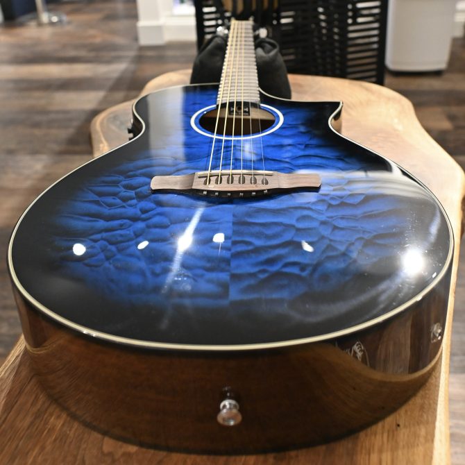 Ibanez AEWC16QA-TLH Transparent Blue Sunburst #756