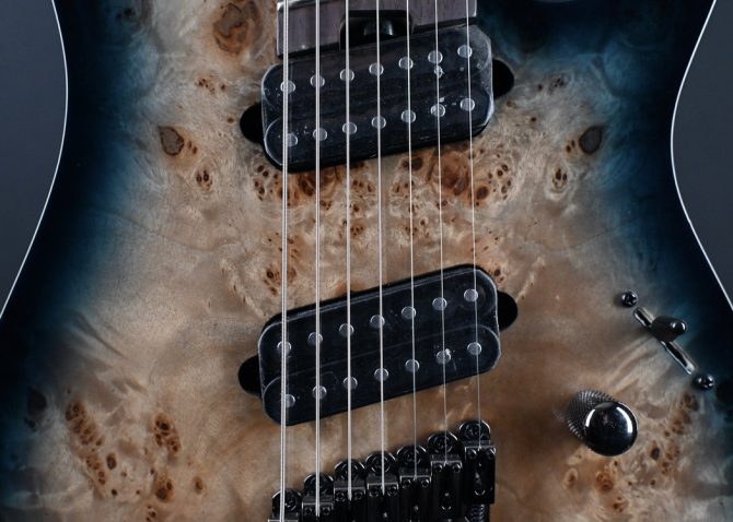 Ibanez RGMS7PB-CBS Cosmic Blue Starburst 7-String Guitar #388