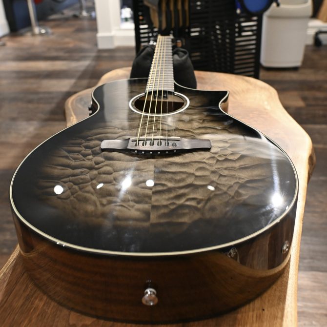 Ibanez AEWC16QA-TKH Transparent Black Sunburst #770