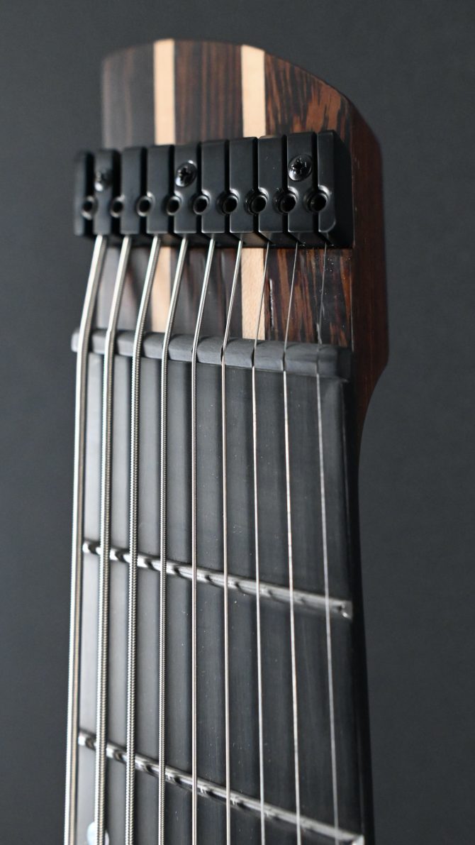 Legator G9F-BK Satin Flame Maple Black 9-string Multi-Scale #160