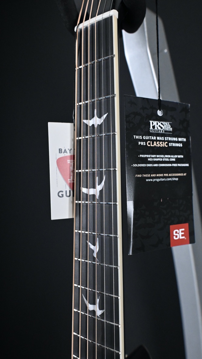 PRS SE P20E Parlor Acoustic Guitar Black Dog Hair #835