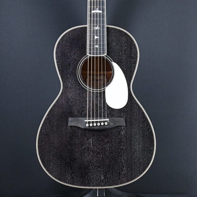 PRS SE P20E Parlor Acoustic Guitar Black Dog Hair #835