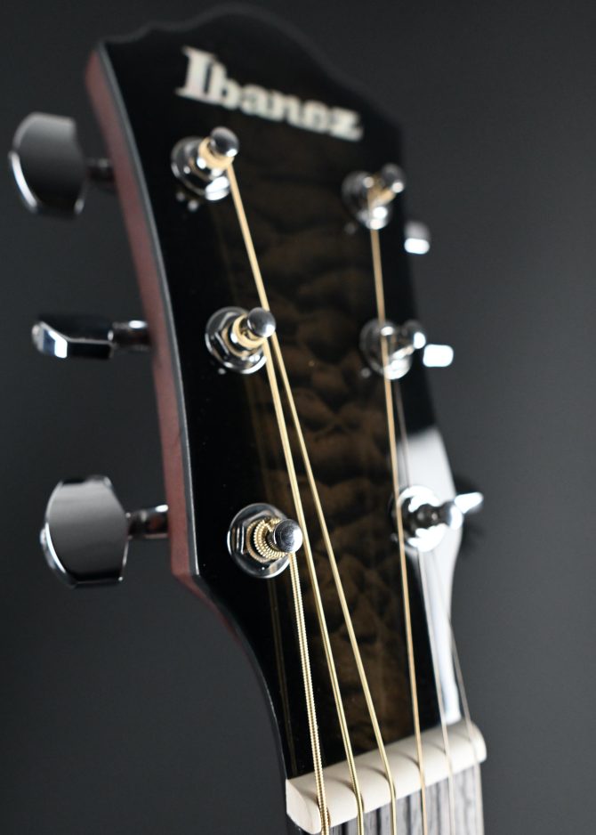 Ibanez AEWC16QA-TKH Transparent Black Sunburst #770