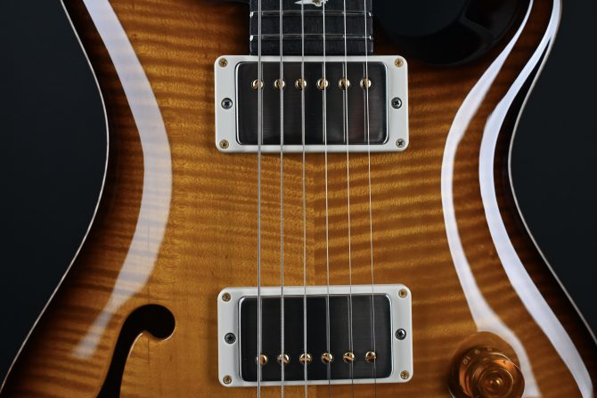 PRS DGT Semi-Hollow w/ Birds 10-Top McCarty Tobacco Sunburst #495