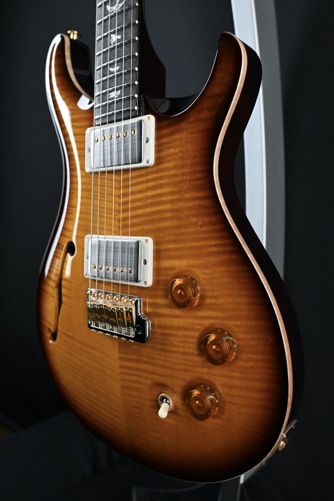 PRS DGT Semi-Hollow w/ Birds 10-Top McCarty Tobacco Sunburst #495