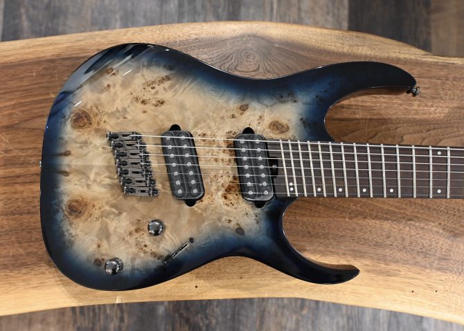 Ibanez RGMS7PB-CBS Cosmic Blue Starburst 7-String Guitar #388