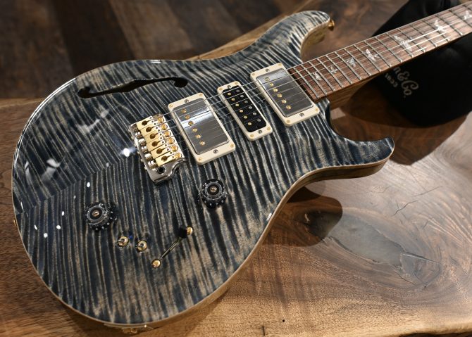 PRS 40th Anniversary Special Semi-Hollow Limited Edition Faded Whale Blue (Natural Back) #755