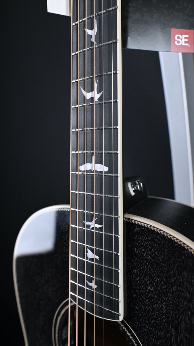 PRS SE P20E Parlor Acoustic Guitar Black Dog Hair #835