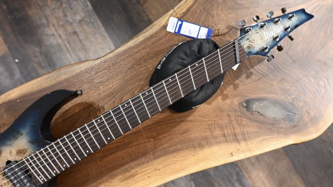 Ibanez RGMS7PB-CBS Cosmic Blue Starburst 7-String Guitar #388