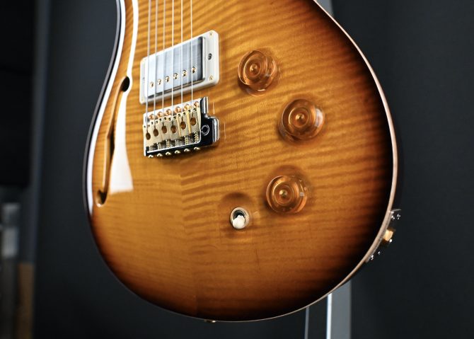 PRS DGT Semi-Hollow w/ Birds 10-Top McCarty Tobacco Sunburst #495