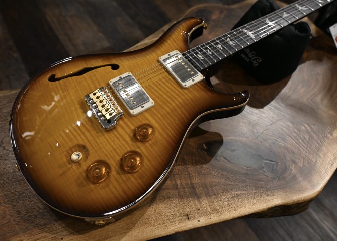 PRS DGT Semi-Hollow w/ Birds 10-Top McCarty Tobacco Sunburst #495