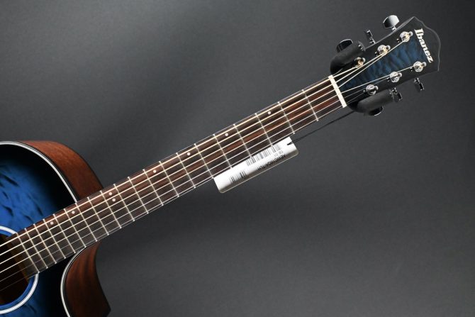 Ibanez AEWC16QA-TLH Transparent Blue Sunburst #756