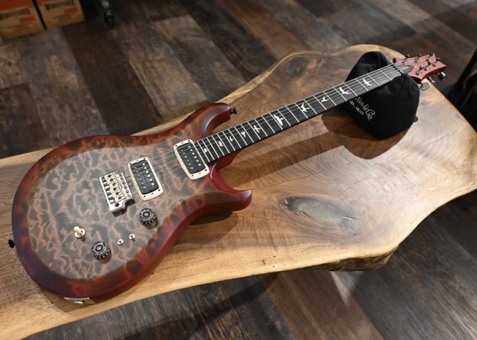 PRS S2 Custom 24-08 Satin Quilt Faded Gray Black Cherry Burst 2024