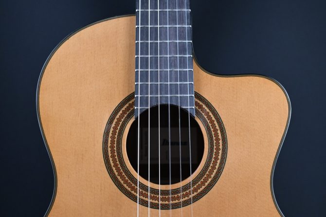 Ibanez GA6CE-AM Amber High Gloss Classical Guitar #859