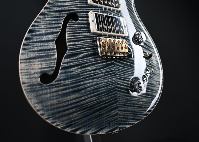 PRS 40th Anniversary Special Semi-Hollow Limited Edition Faded Whale Blue (Natural Back) #755