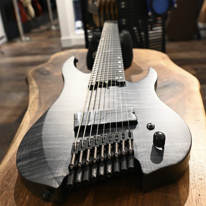 Legator G9F-BK Satin Flame Maple Black 9-string Multi-Scale #160
