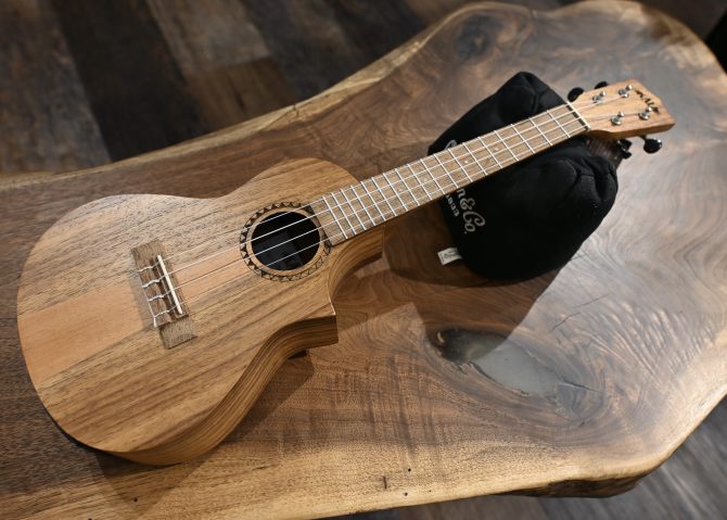 Kala KA-TK-C-CE Teak Tri-Top Concert Ukulele #2501