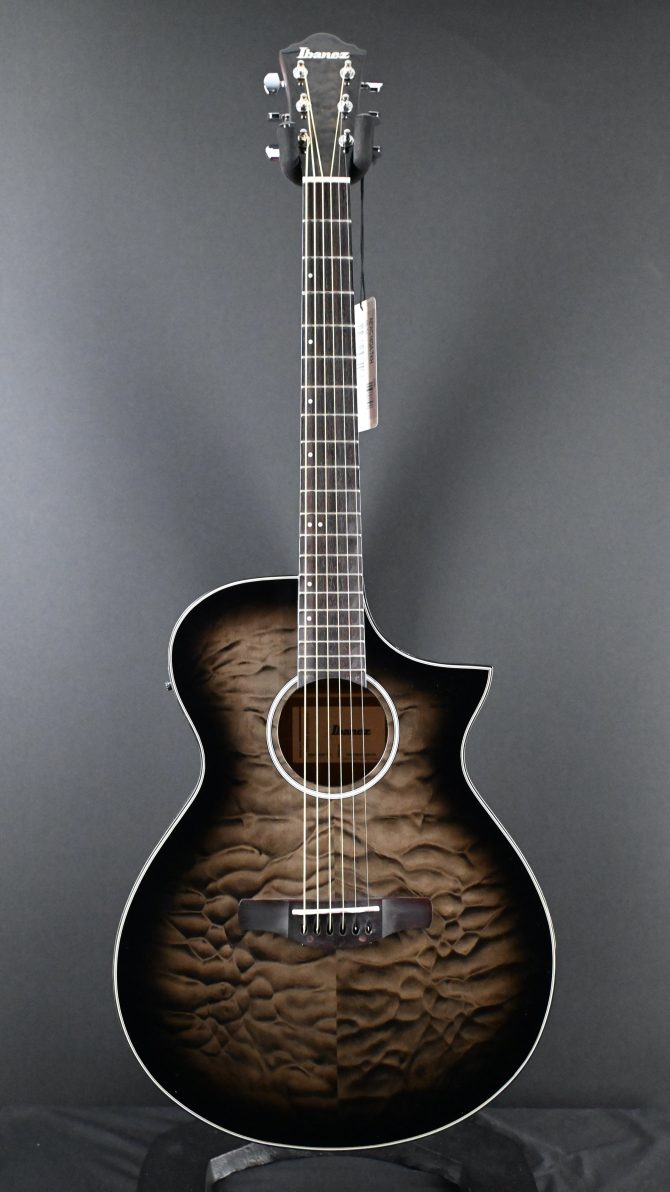 Ibanez AEWC16QA-TKH Transparent Black Sunburst #770