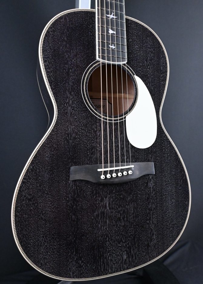 PRS SE P20E Parlor Acoustic Guitar Black Dog Hair #835