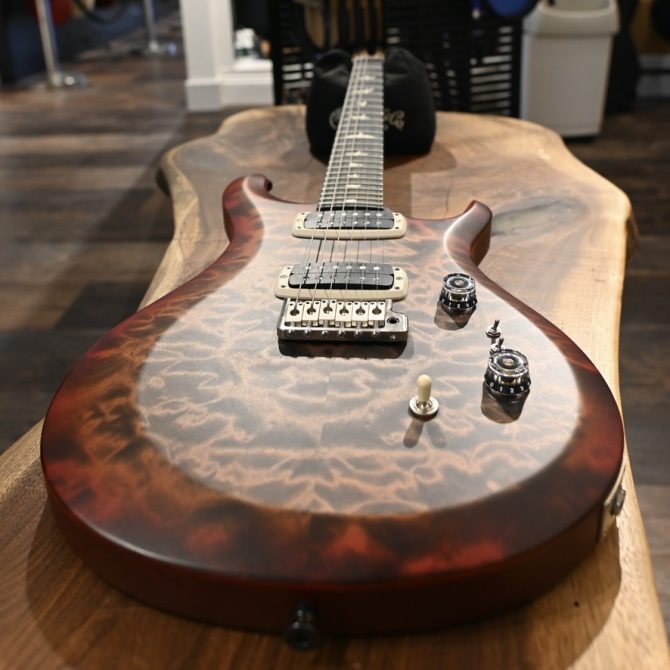PRS S2 Custom 24-08 Satin Quilt Faded Gray Black Cherry Burst 2024