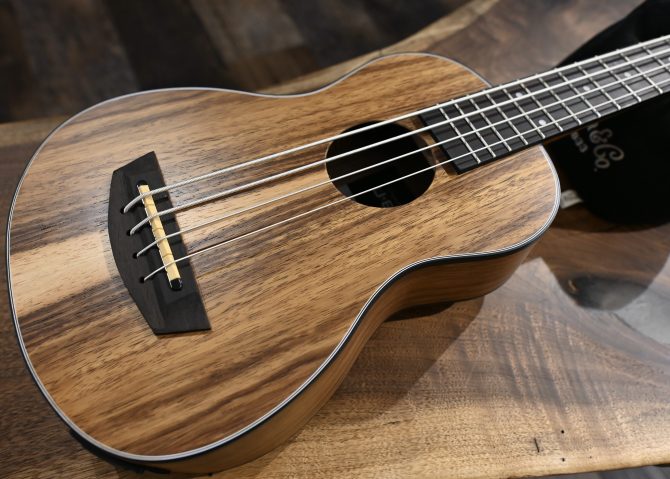 Kala UBASS-TEAK-FS Teak Acoustic-Electric UBASS