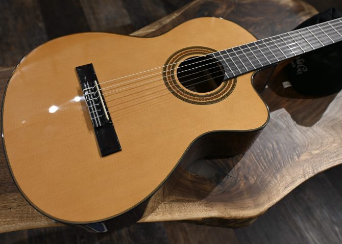 Ibanez GA6CE-AM Amber High Gloss Classical Guitar #859