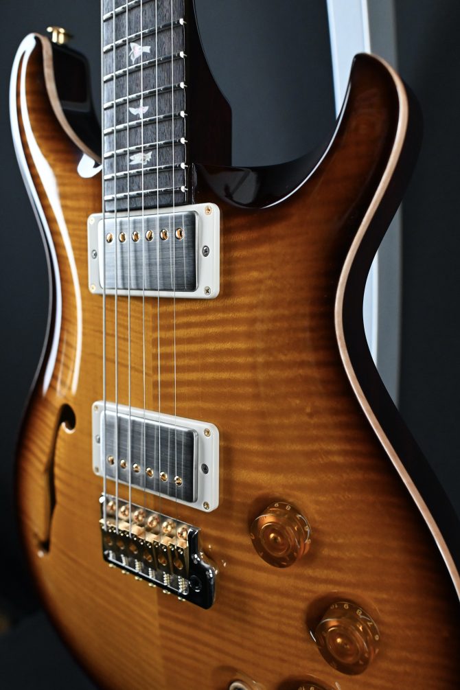 PRS DGT Semi-Hollow w/ Birds 10-Top McCarty Tobacco Sunburst #495