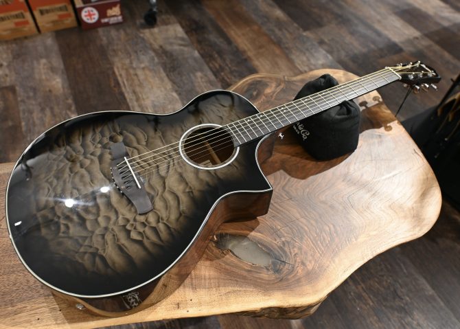 Ibanez AEWC16QA-TKH Transparent Black Sunburst #770