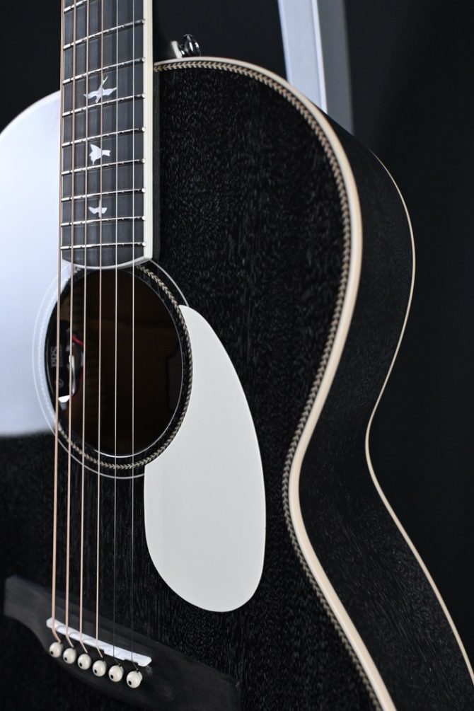 PRS SE P20E Parlor Acoustic Guitar Black Dog Hair #835