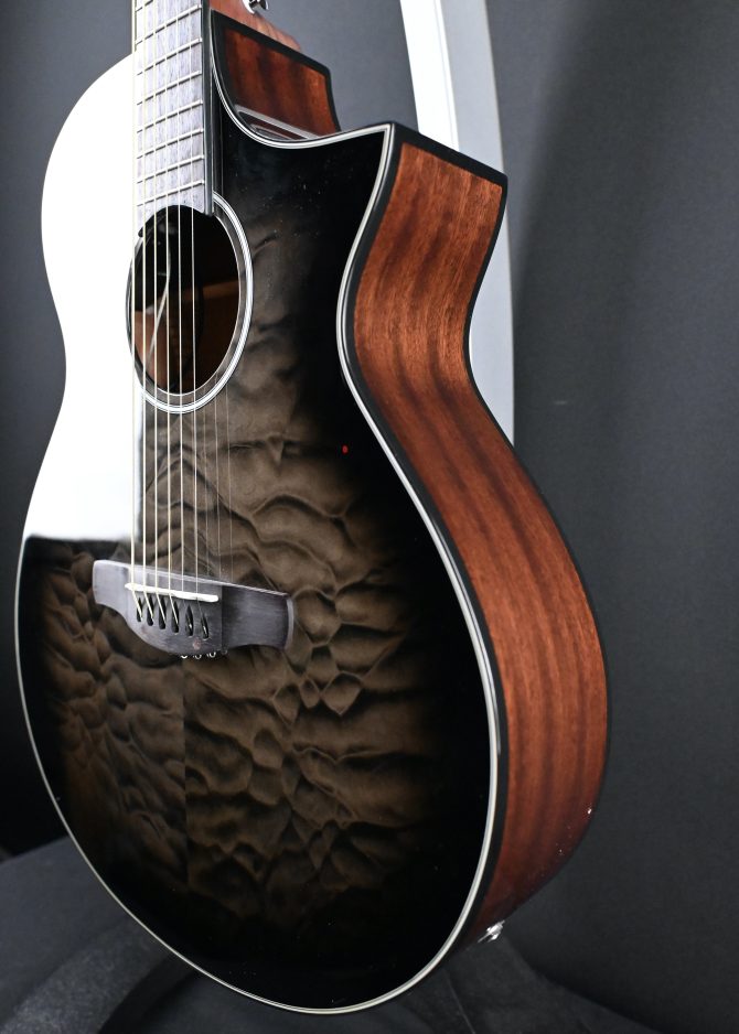 Ibanez AEWC16QA-TKH Transparent Black Sunburst #770