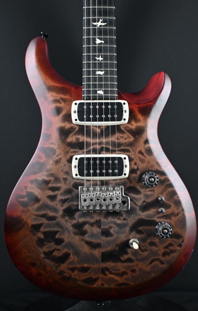 PRS S2 Custom 24-08 Satin Quilt Faded Gray Black Cherry Burst 2024