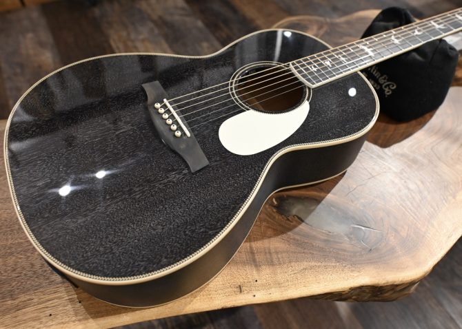 PRS SE P20E Parlor Acoustic Guitar Black Dog Hair #835