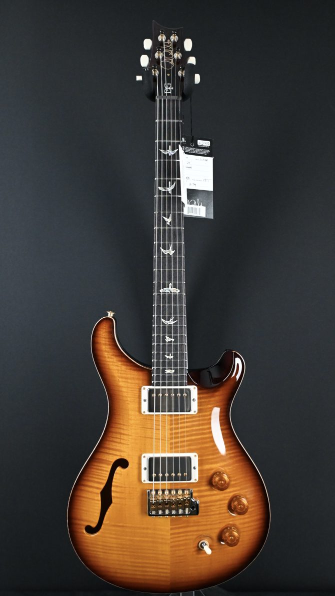 PRS DGT Semi-Hollow w/ Birds 10-Top McCarty Tobacco Sunburst #495