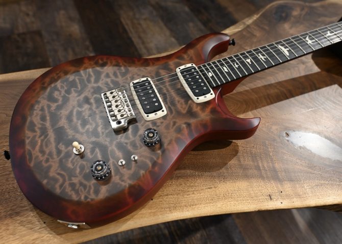 PRS S2 Custom 24-08 Satin Quilt Faded Gray Black Cherry Burst 2024