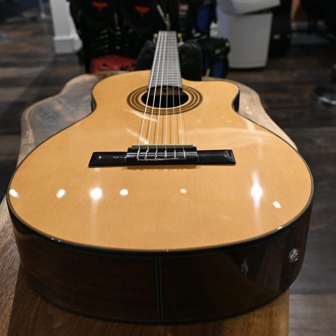 Ibanez GA6CE-AM Amber High Gloss Classical Guitar #859