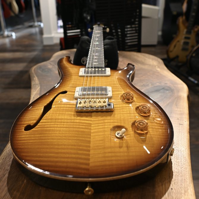 PRS DGT Semi-Hollow w/ Birds 10-Top McCarty Tobacco Sunburst #495