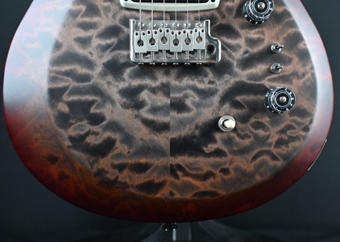 PRS S2 Custom 24-08 Satin Quilt Faded Gray Black Cherry Burst 2024