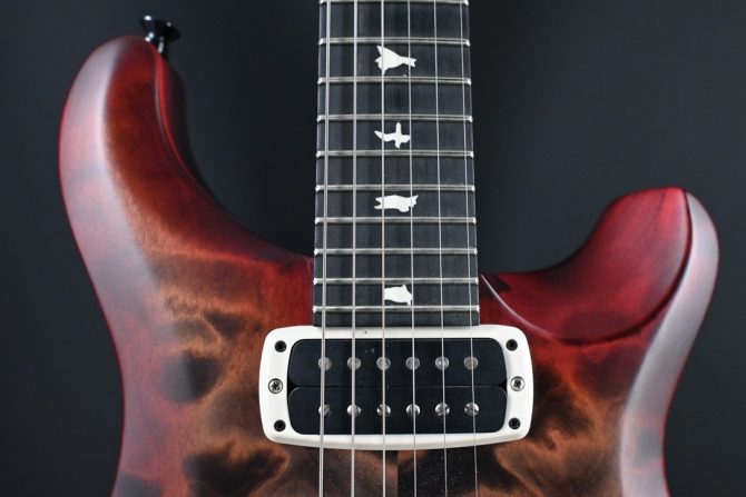 PRS S2 Custom 24-08 Satin Quilt Faded Gray Black Cherry Burst 2024