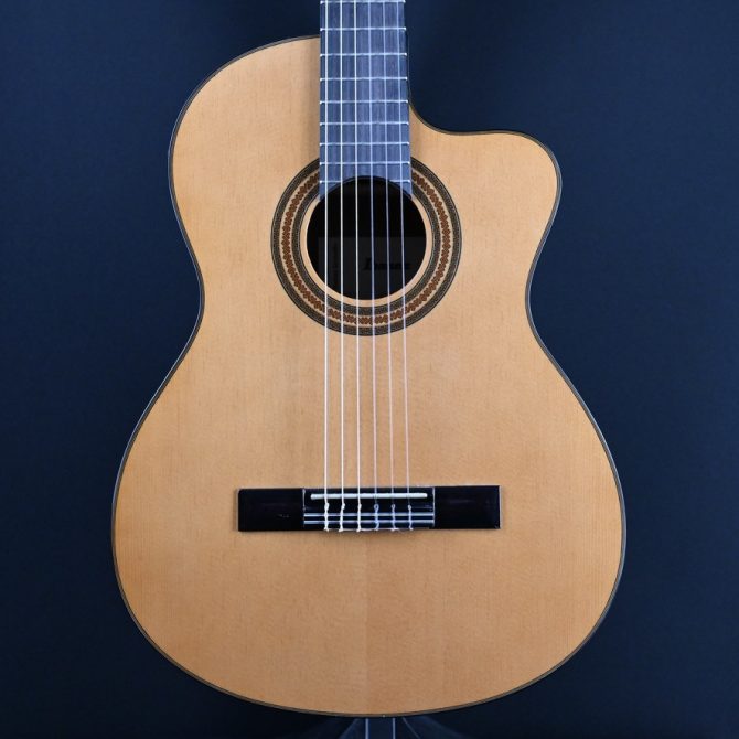 Ibanez GA6CE-AM Amber High Gloss Classical Guitar #859