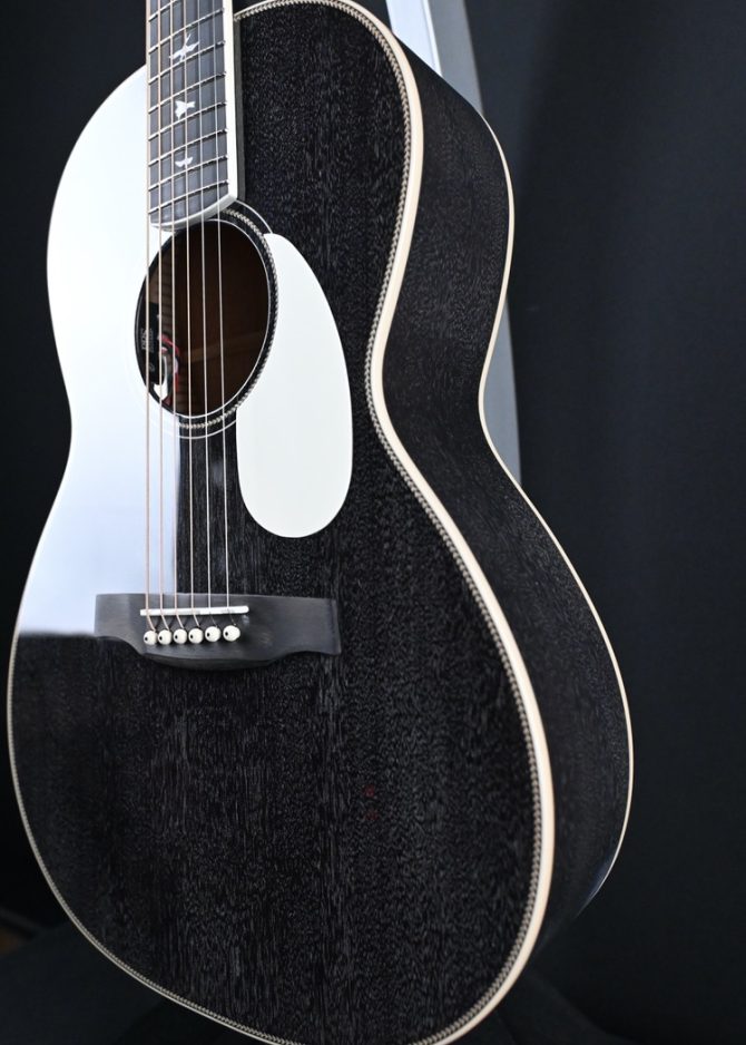 PRS SE P20E Parlor Acoustic Guitar Black Dog Hair #835