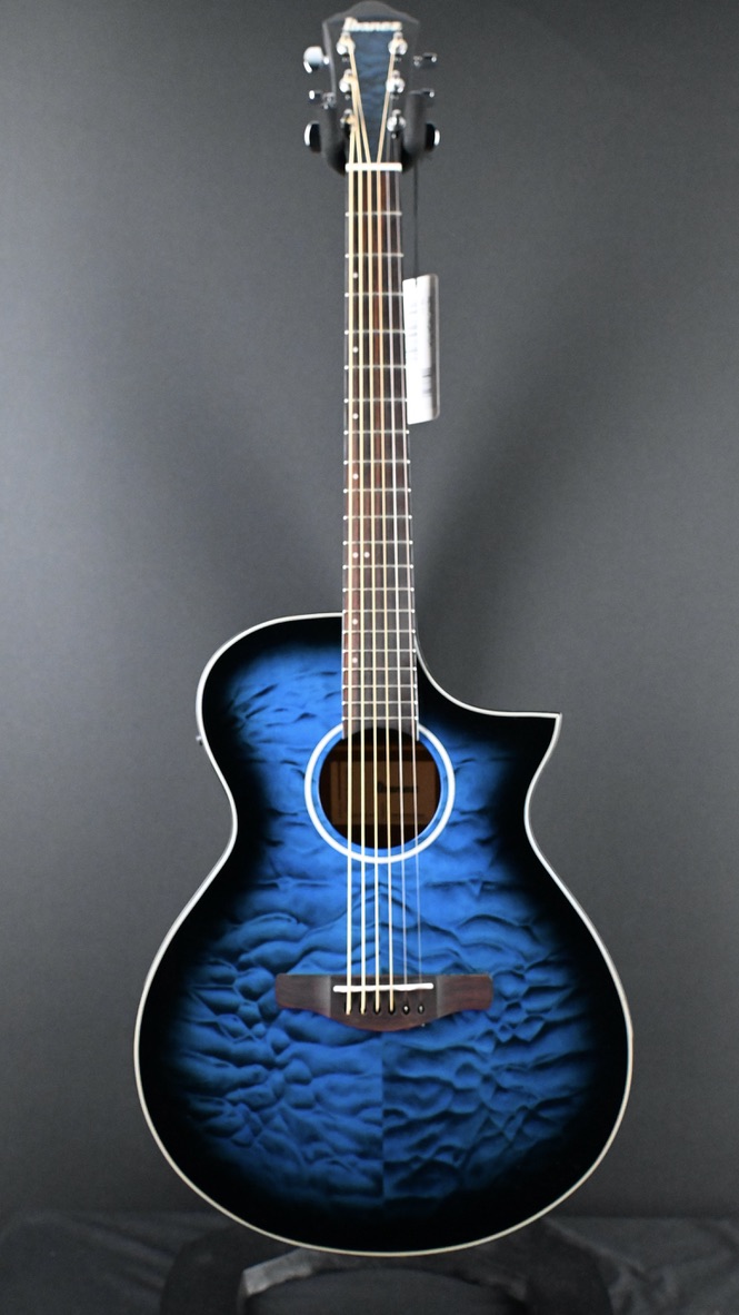 Ibanez AEWC16QA-TLH Transparent Blue Sunburst #756