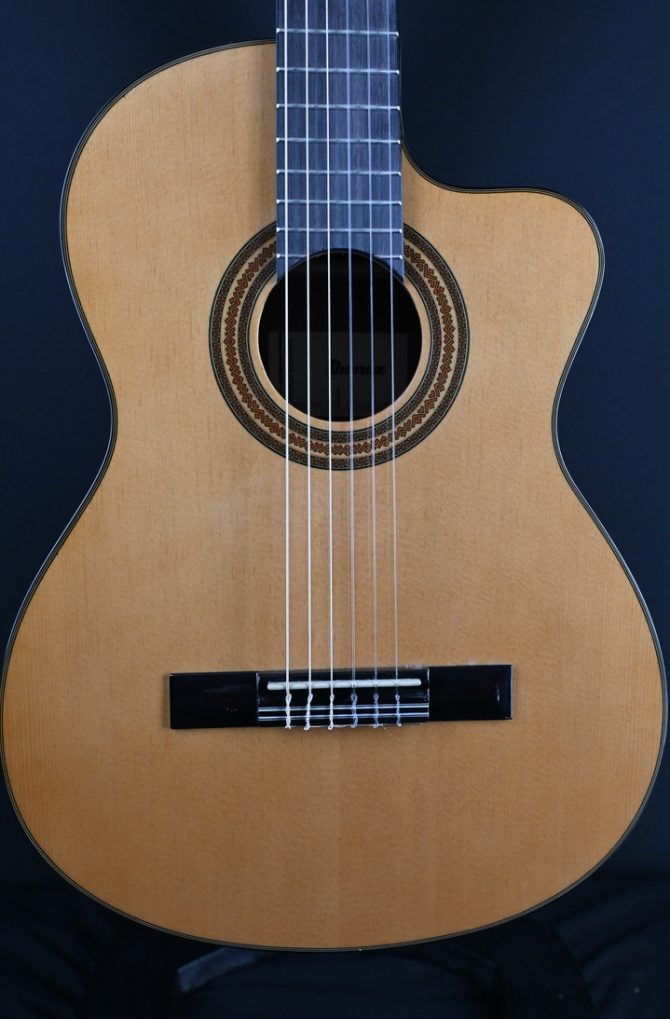 Ibanez GA6CE-AM Amber High Gloss Classical Guitar #859