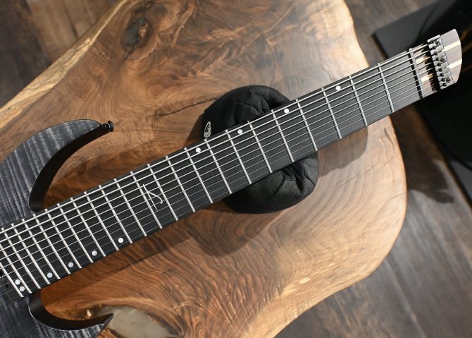 Legator G9F-BK Satin Flame Maple Black 9-string Multi-Scale #160
