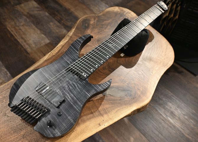 Legator G9F-BK Satin Flame Maple Black 9-string Multi-Scale #160