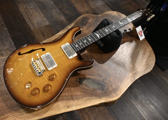 PRS DGT Semi-Hollow w/ Birds 10-Top McCarty Tobacco Sunburst #495