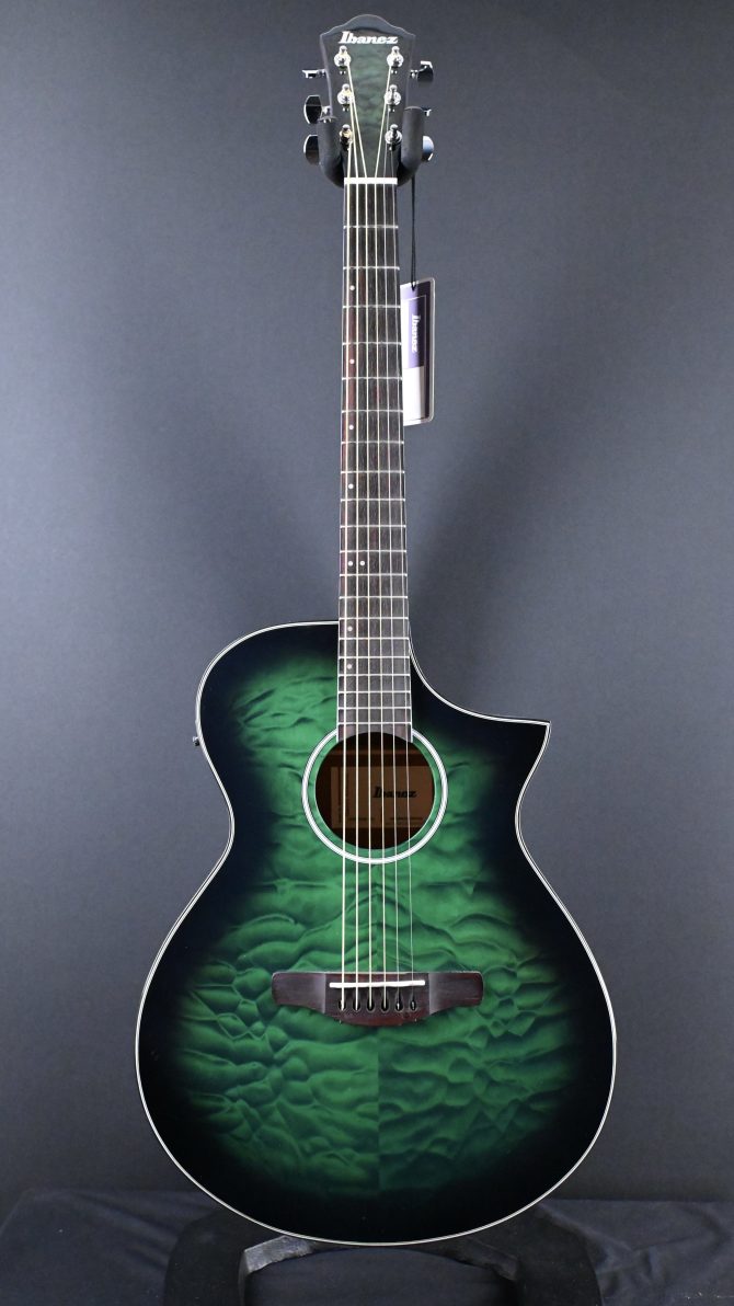 Ibanez AEWC16QA-TEH Transparent Emerald Burst #803