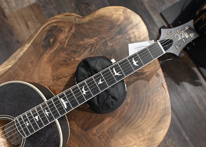 PRS SE P20E Parlor Acoustic Guitar Black Dog Hair #835