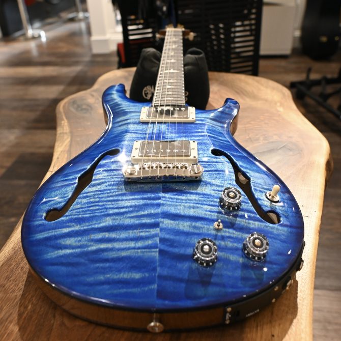 PRS Hollowbody II Piezo Faded Blue Jean w/ Blue Burst #162